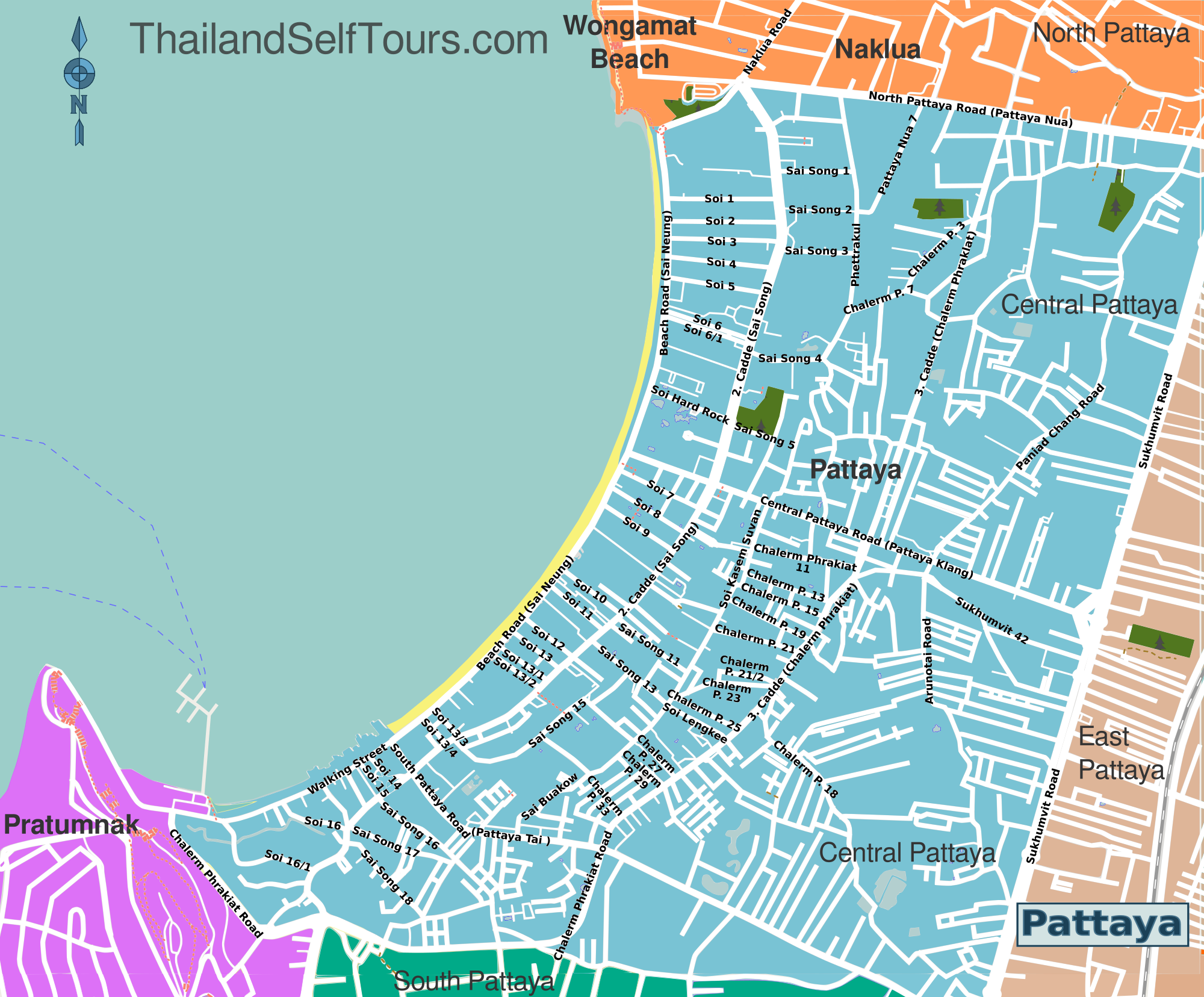 Pattaya City Map