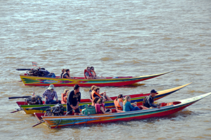 Mekong River boat at Sop Ruak